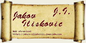Jakov Ilišković vizit kartica